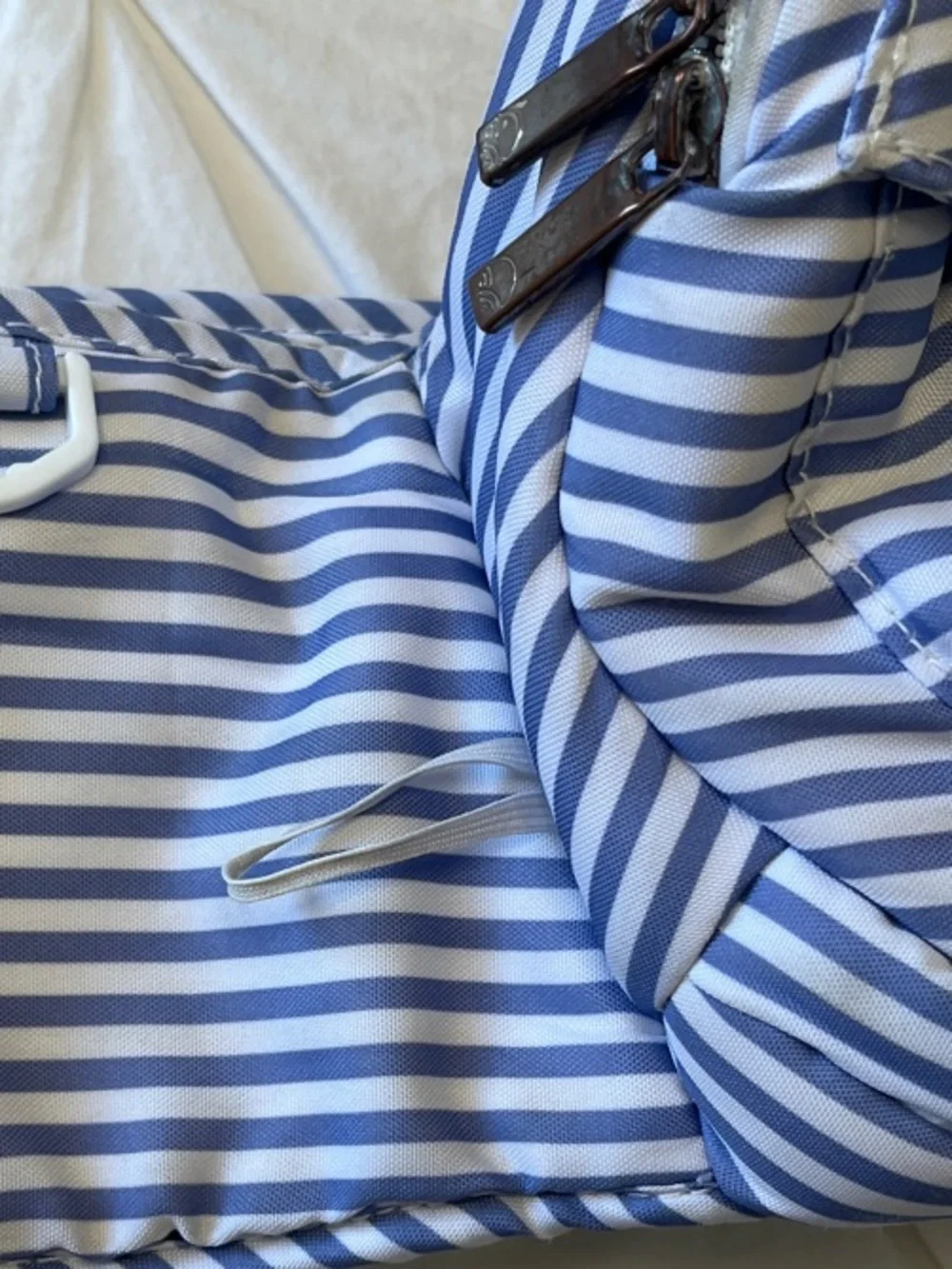Ushbaby Blue & White Striped Kids Backpack